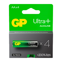 Батарейка GP ULTRA PLUS G-tech LR6 AA BL4 Alkaline 1.5V (4/40/320) R