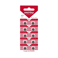 Батарейка Smartbuy G11/LR721/LR58/362A/162 BL10 Alkaline 1.5V (10/200/2000)