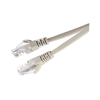 Патч-корд GoPower RJ-45 (m)-RJ-45 (m) 5м кат.5е ПВХ 26AWG CCA серый в пакете (1/50)