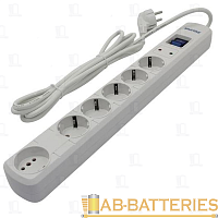 Сетевой фильтр Smartbuy SBSP 6р.С/З 16A 3.0м белый