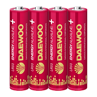 Батарейка Daewoo ENERGY LR03 AAA Shrink 4 Alkaline 1.5V (4/96/384)
