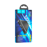 Внешний аккумулятор HOCO J100 10000mAh 2.1A 2USB/Type-C черный (1/66)