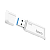 Флеш-накопитель HOCO Wise UD11 128GB USB3.0 пластик белый (1/25)