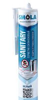 Герметик SMOLA Sanitary 280мл силиконовый белый (1/12)