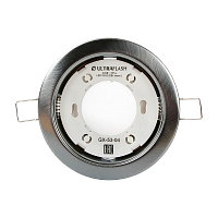 Светильник настенно-потолочный Ultraflash GX-53-04 20W 220V GX53 встраиваемый 106мм хром (1/50)
