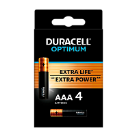 Батарейка Duracell Optimum (Power Boost) LR03 AAA BL4 Alkaline 1.5V (4/32)