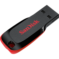 Флеш-накопитель SanDisk Cruzer Blade CZ50 128GB USB2.0 пластик черный 