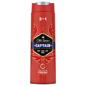 Гель для душа мужской Old Spice Captain 3 в 1 400мл