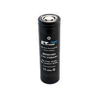 Аккумулятор ET IMR20700A Deluxe Pack 2 высокая токоотдача, 30/50А, 3100mAh, Li-Ion (2/100)