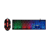 Набор клавиатура+мышь проводной Defender C-123 GLION RGB черный (1/20)