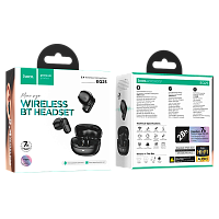 Наушники вставные HOCO EQ25 bluetooth 5.4 с микр. черный (1/14/140) 