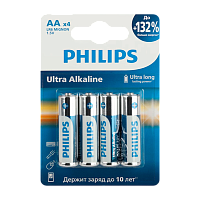 Батарейка Philips ULTRA LR6 AA BL4 Alkaline 1.5V (4/48/960)