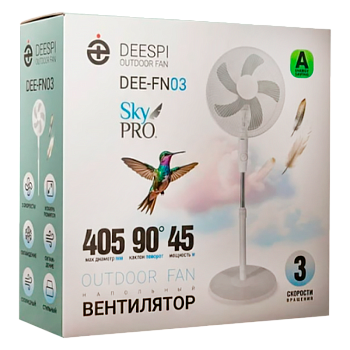 Вентилятор напольный DEESPI DEE-FN03 45W белый