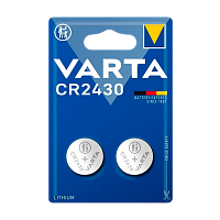 Батарейка Varta ELECTRONICS CR2430 BL2 Alkaline 3V (6430) (2/20/200)