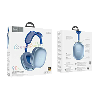 Наушники полноразмерные HOCO W55 bluetooth 5.4 с микр. голубой (1/40) 