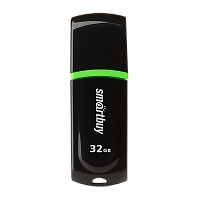 Флеш-накопитель Smartbuy Paean 32GB USB2.0 пластик черный 