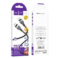 Кабель HOCO X109 Type-C (m)-Lightning (m) 2.0м 27W силикон черный (1/31/310)