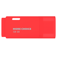 Флеш-накопитель MORE CHOICE MF128 128GB USB2.0 пластик красный 