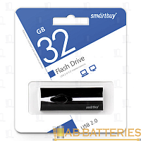 Флеш-накопитель Smartbuy Comet 32GB USB2.0 пластик черный  | Ab-Batteries | Элементы питания и аксессуары для сотовых оптом