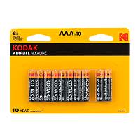 Батарейка Kodak XTRALIFE LR03 AAA BL8+2 Alkaline 1.5V (10/120/480/38400) 