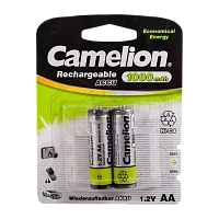 Аккумулятор бытовой Camelion HR6 AA BL2 NI-CD 1000mAh  (2/24/480)