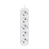 Удлинитель Smartbuy 5р.Б/З 10A 5.0м ПВС 2x1мм² белый