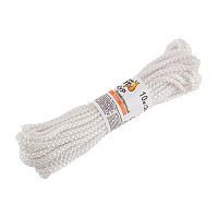 Шнур хозяйственный Рыжий кот 10м вязаный белый (1/100)