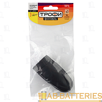 Фонарь универсальный Трофи TBP1L 1W 1LED от батареек черный (1/25/300)
