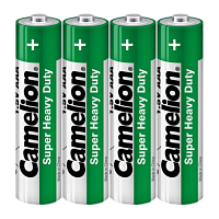 Батарейка Camelion Super R03 AAA Shrink 4 Heavy Duty 1.5V (4/60/1200/84000)