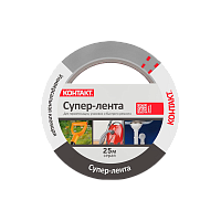 Клейкая лента Контакт Дом 50мм*25м армированная пленка серый (6/24)
