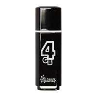 Флеш-накопитель Smartbuy Glossy 4GB USB2.0 пластик черный 