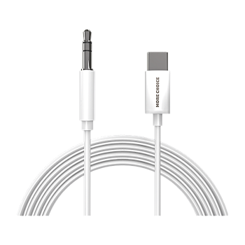 Кабель AUX MORE CHOICE UK22a Jack 3.5mm (m)-Type-C (m) 2м ПВХ белый (1/36/360) 
