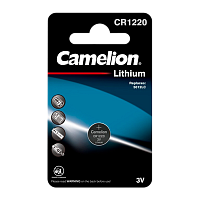 Батарейка Camelion CR1220 BL1 Lithium 3V (1/10/1800)
