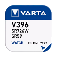 Батарейка Varta 396 (SR726W) BL1 Silver Oxide 1.55V (1/10/100)