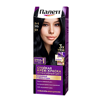 Краска для волос Schwarzkopf Palette 110мл C1 Иссиня-черный (1/10) 
