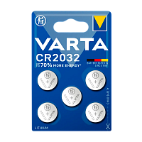 Батарейка Varta ELECTRONICS CR2032 BL5 Lithium 3V (6032) (5/50/500) 
