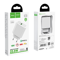 Сетевое З/У HOCO C69A 1USB 3.0A QC3.0 белый (1/12/120)