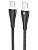 Кабель Borofone BX100 Type-C (m)-Type-C (m) 1.0м 3.0A 60W TPE черный (1/360)