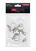 Хомут Smartbuy Винт нержавеющая сталь 16-25мм 10шт.