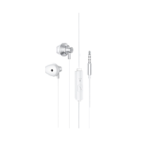 Наушники вставные HOCO M75 с микр. серебряный (1/21/210)