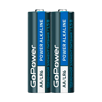 Батарейка GoPower LR6 AA Shrink 2 Alkaline 1.5V (2/40/800)