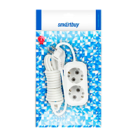 Удлинитель Smartbuy 2р.С/З 16A 2.0м ПВС 3x1мм² белый (1/40)