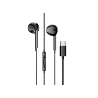 Наушники вставные Borofone BM60 с микр. Type-C (m) черный (1/60/240)