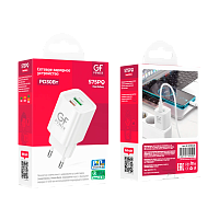Сетевое З/У GFPower S75PQ 1USB+1Type-C 30W QC3.0 белый (1/30/180) 