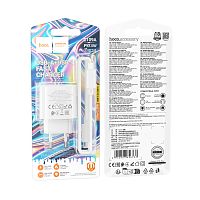 Сетевое З/У HOCO C109A 1USB+1Type-C 20W PD3.0 с кабелем Type-C/Type-C белый (1/27/162)