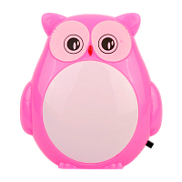 Ночник Camelion NL-243 "Сова" 220V в розетку ассорти (1/24/96)