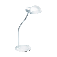 Светильник настольный Camelion KD-306 40W 220V E27 на основании белый (1/12)