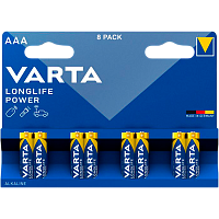 Батарейка Varta LONGLIFE POWER (HIGH ENERGY) LR03 AAA BL8 Alkaline 1.5V (4903) (8/160)