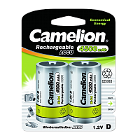 Аккумулятор бытовой Camelion R20 D BL2 Ni-Cd 4500mAh (2/12/120) 