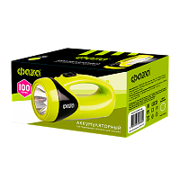 Фонарь туристический Фаzа AccuF8-L1W/L12 1W 1+12LED от аккумулятора зеленый (1/20)